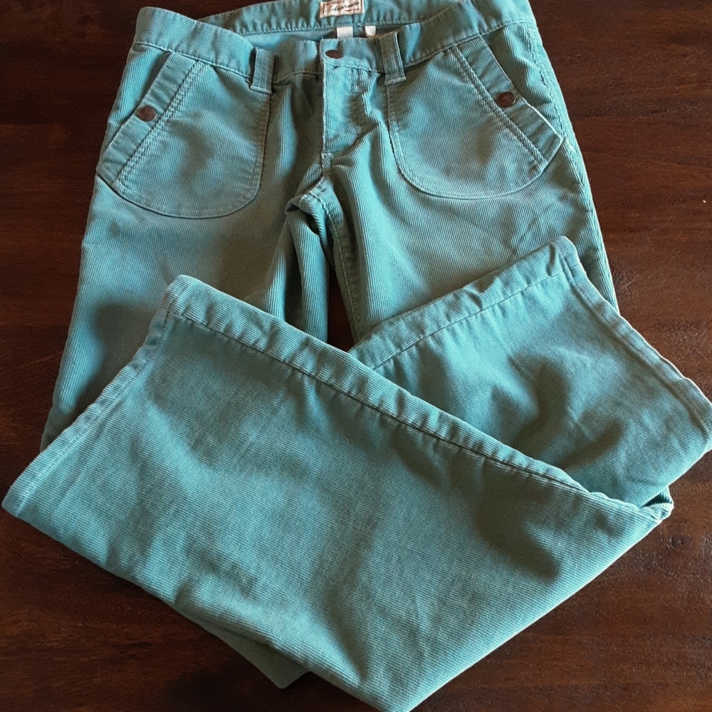 Abercrombie & Fitch Green Corduroy Pants
